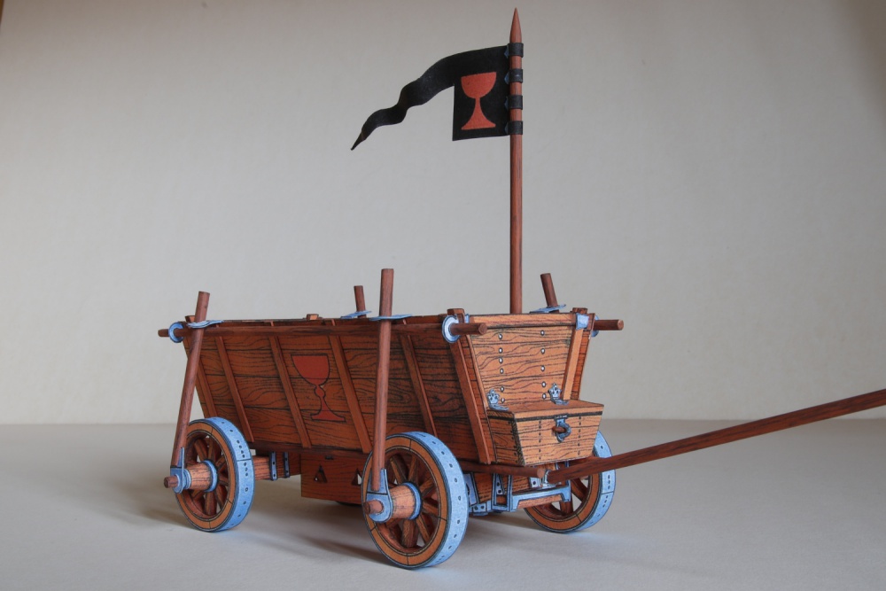 Husitský vůz, 3D úprava, projekt RV90 k 90. narozeninám R. Vyškovského (Plná velikost v novém okně) Husitský vůz, 3D úprava, projekt RV90 k 90. narozeninám R. Vyškovského