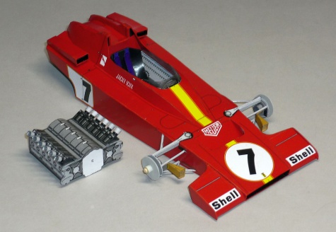 Ferrari 312B3 - Jacky Ickx - GP panělska 73 Ferrari 312B3 - Jacky Ickx - GP panělska 73