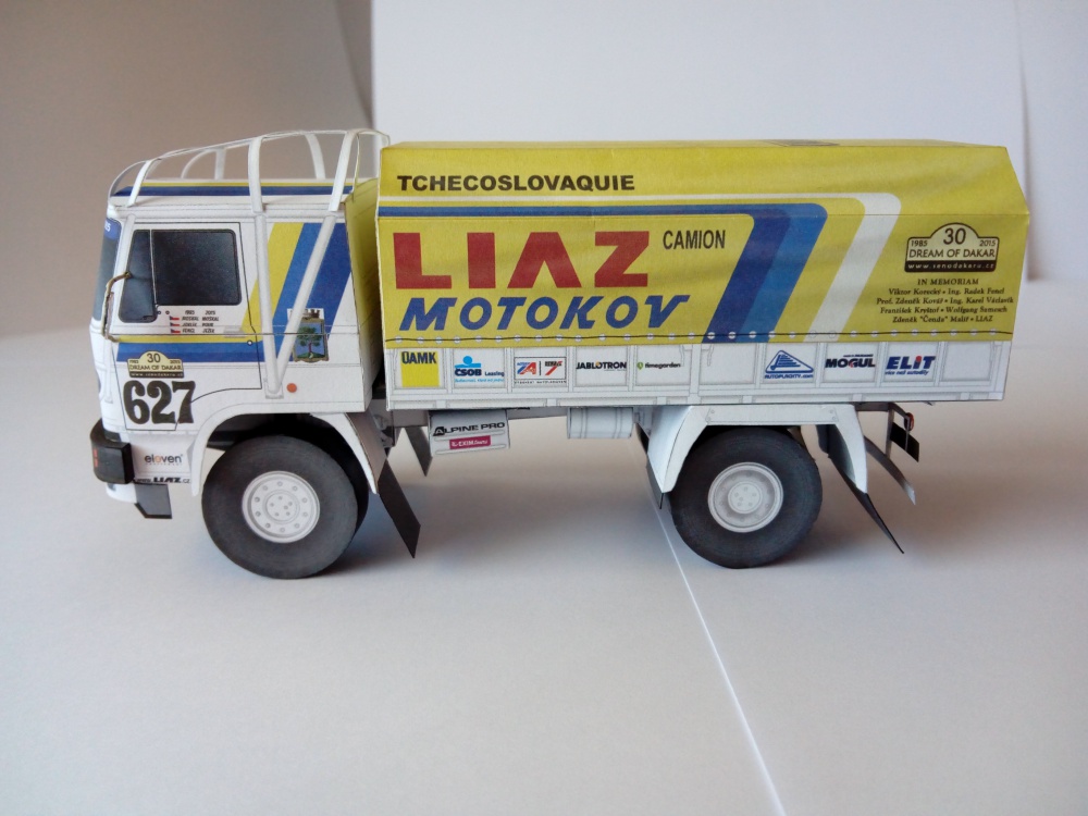 LIAZ č. 627, Dream of Dakar 1985 - 2015 (Plnďż˝ velikost v novďż˝m oknďż˝) LIAZ č. 627, Dream of Dakar 1985 - 2015