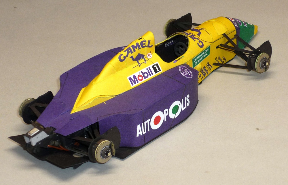Benetton B190B - Roberto Moreno - GP USA 1991 (Plná velikost v novém okně) Benetton B190B - Roberto Moreno - GP USA 1991