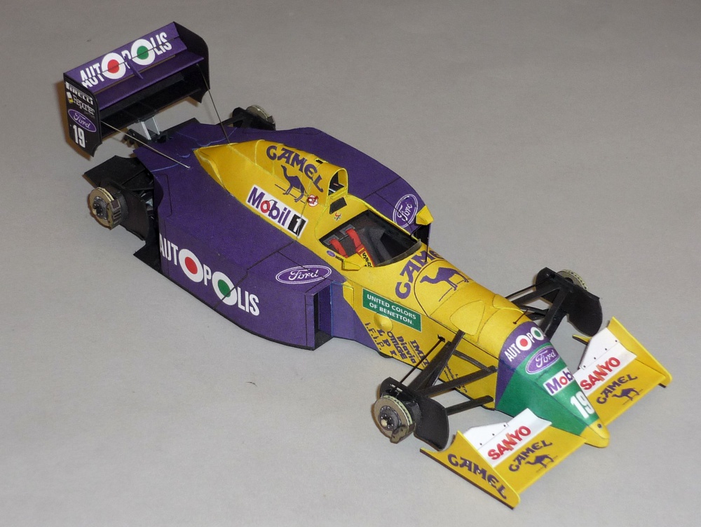 Benetton B190B - Roberto Moreno - GP USA 1991 (Plná velikost v novém okně) Benetton B190B - Roberto Moreno - GP USA 1991