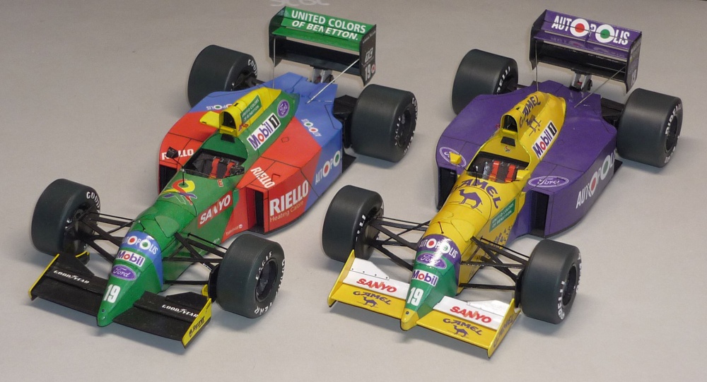 Benetton B190B - Roberto Moreno - GP USA 1991 (Plná velikost v novém okně) Benetton B190B - Roberto Moreno - GP USA 1991