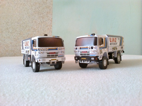 Liaz 111.154D 614 a 615 Dakar 1987 Liaz 111.154D 614 a 615 Dakar 1987