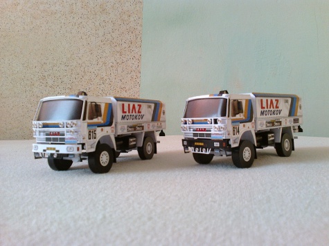 Liaz 111.154D 614 a 615 Dakar 1987 Liaz 111.154D 614 a 615 Dakar 1987