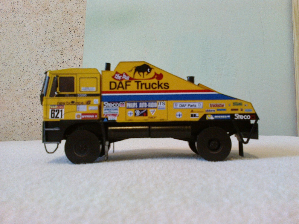 Daf FAV 3300 The Bull Dakar 1985 1:53 (Plná velikost v novém okně) Daf FAV 3300 The Bull Dakar 1985 1:53