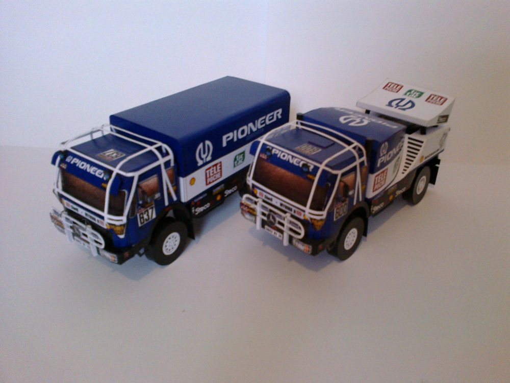 Mercedes - Benz 1936AK doprovod Dakar 1986 (Pln� velikost v nov�m okn�) Mercedes - Benz 1936AK doprovod Dakar 1986