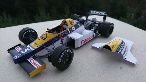 Williams FW09B Honda - Nigel Mansell - Brazil-Jacarepaqua 1985 testing Williams FW09B Honda - Nigel Mansell - Brazil-Jacarepaqua 1985 testing