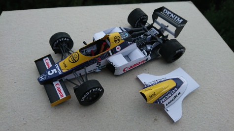 Williams FW09B Honda - Nigel Mansell - Brazil-Jacarepaqua 1985 testing Williams FW09B Honda - Nigel Mansell - Brazil-Jacarepaqua 1985 testing