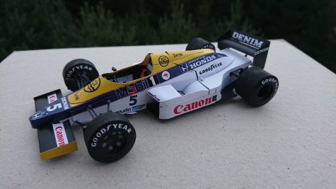 Williams FW09B Honda - Nigel Mansell - Brazil-Jacarepaqua 1985 testing Williams FW09B Honda - Nigel Mansell - Brazil-Jacarepaqua 1985 testing