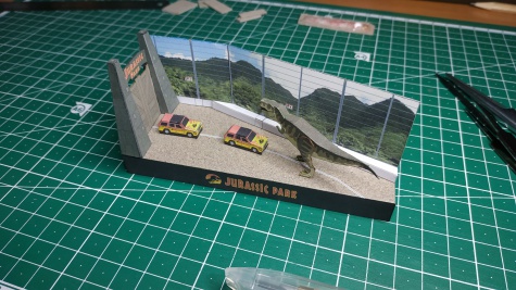 Jurassic Park microdiorama Jurassic Park microdiorama