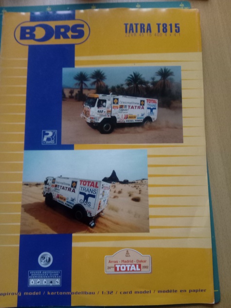 TATRA T 815 - 2 ZV R 45 - 16400 4x4.1 abák, Dakar 2002 TATRA T 815 - 2 ZV R 45 - 16400 4x4.1 abák, Dakar 2002