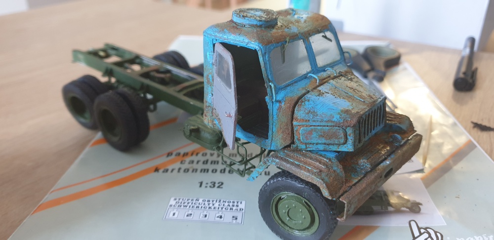 Praga V3S - valník s úpravou na vývoz dreva (Plná velikost v novém okně) Praga V3S - valník s úpravou na vývoz dreva
