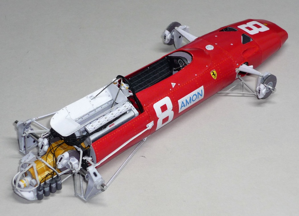 Ferrari 312/67 - Chris Amon - GP V.Británie 1967 (Plná velikost v novém okně) Ferrari 312/67 - Chris Amon - GP V.Británie 1967