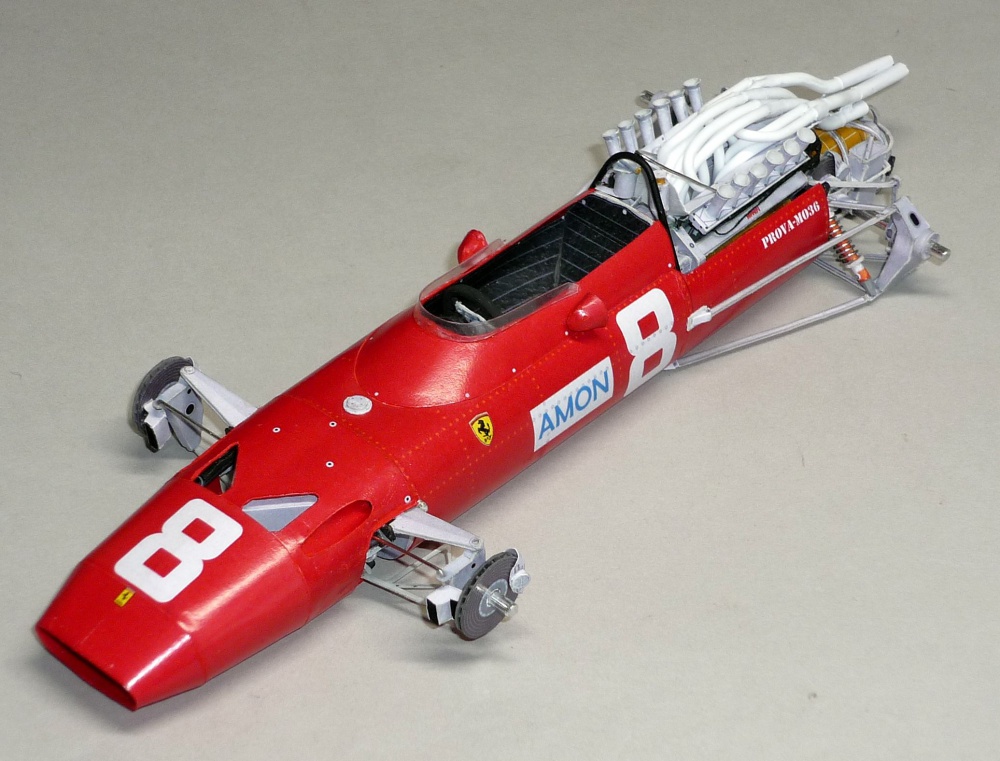 Ferrari 312/67 - Chris Amon - GP V.Británie 1967 (Plná velikost v novém okně) Ferrari 312/67 - Chris Amon - GP V.Británie 1967