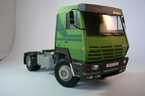 STEYR 19 S 36 s návěsem a kontejnerem STEYR 19 S 36 s návěsem a kontejnerem