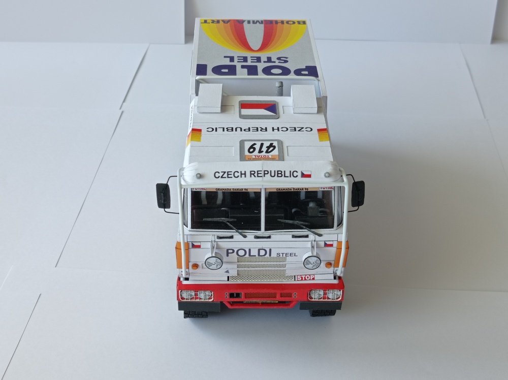 Tatra 815 4x4 HAS, Rallye Dakar 1996, Poldi Kladno team (Plná velikost v novém okně) Tatra 815 4x4 HAS, Rallye Dakar 1996, Poldi Kladno team