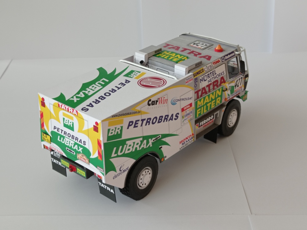 Tatra 815 4x4 HAS, Rallye Dakar 2001, BR Petrobras Lubrax team (Plná velikost v novém okně) Tatra 815 4x4 HAS, Rallye Dakar 2001, BR Petrobras Lubrax team