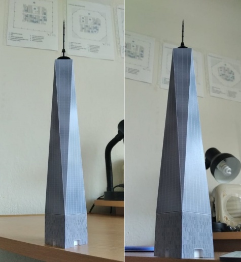 One World Trade Center (One WTC, OWTC); 1:1500 One World Trade Center (One WTC, OWTC); 1:1500