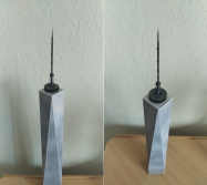 One World Trade Center (One WTC, OWTC); 1:1500