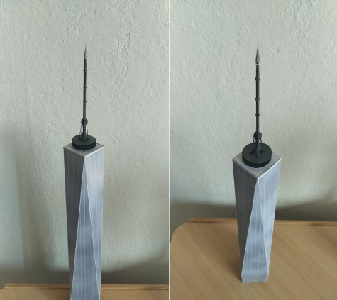 One World Trade Center (One WTC, OWTC); 1:1500 One World Trade Center (One WTC, OWTC); 1:1500