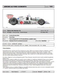 ARROWS A6 T.Boutsen 1983/R.Radevicz ModelyF1/1:24