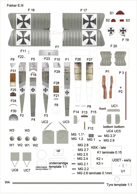 Fokker E.III - Ernst Udet a další Fokker E.III - Ernst Udet a další