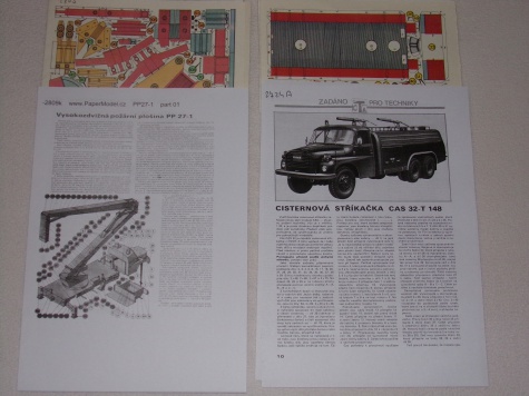 Cisternová stříkačka CAS 32-T 148 a vysokozdvižná požární plošina PP27-1 modely z ABC vs Ripper Works Richard Výškovský/MUDr. Jan Bruthans m 1:32 Cisternová stříkačka CAS 32-T 148 a vysokozdvižná požární plošina PP27-1 modely z ABC vs Ripper Works Richard Výškovský/MUDr. Jan Bruthans m 1:32