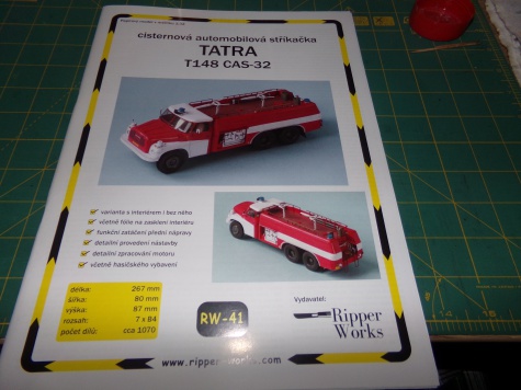 Cisternová stříkačka CAS 32-T 148 a vysokozdvižná požární plošina PP27-1 modely z ABC vs Ripper Works Richard Výškovský/MUDr. Jan Bruthans m 1:32 Cisternová stříkačka CAS 32-T 148 a vysokozdvižná požární plošina PP27-1 modely z ABC vs Ripper Works Richard Výškovský/MUDr. Jan Bruthans m 1:32