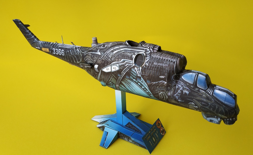 Mi-24V/35 Alien Tiger 2 / freemodel J. Rűkr / 1:48 (Plná velikost v novém okně) Mi-24V/35 Alien Tiger 2 / freemodel J. Rűkr / 1:48