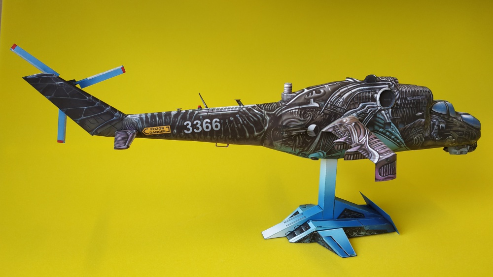 Mi-24V/35 Alien Tiger 2 / freemodel J. Rűkr / 1:48 (Plná velikost v novém okně) Mi-24V/35 Alien Tiger 2 / freemodel J. Rűkr / 1:48