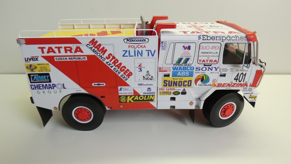 Tatra 815 4x4 HAS Paris-Dakar-Paris 1994 (Plná velikost v novém okně) Tatra 815 4x4 HAS Paris-Dakar-Paris 1994