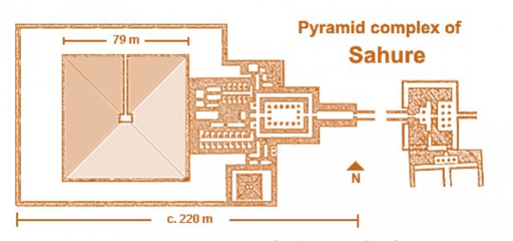 Sahureova pyramida (Plná velikost v novém okně) Sahureova pyramida