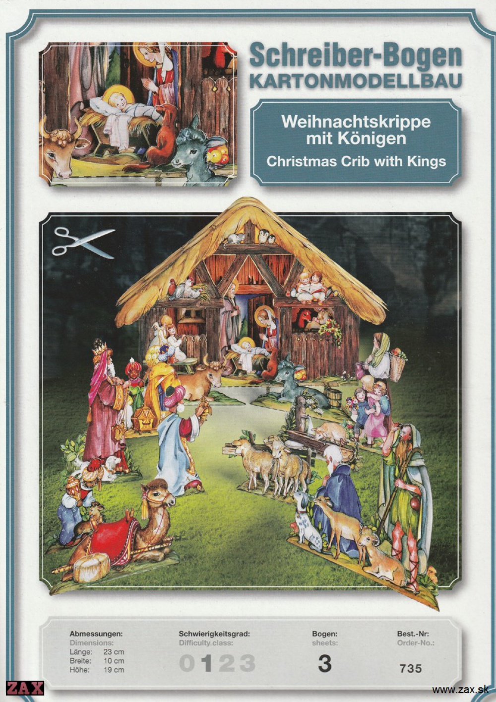 Christmas Crib with Kings (Plná velikost v novém okně) Christmas Crib with Kings