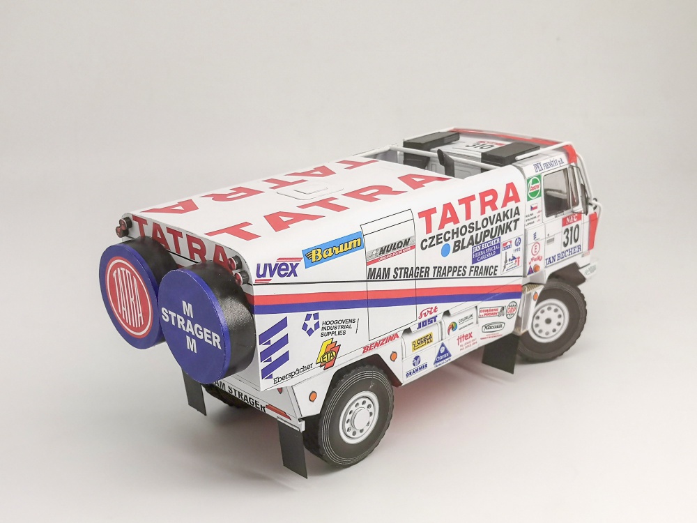 Tatra 815 4x4 - Paris Sirte Le Cap / Paris - Moscow - Beijing 1992 (Pln� velikost v nov�m okn�) Tatra 815 4x4 - Paris Sirte Le Cap / Paris - Moscow - Beijing 1992