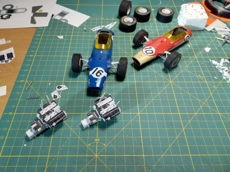 Lotus 49 - Graham Hill, Jo Siffert - Spanish GP Jarama 1968 Lotus 49 - Graham Hill, Jo Siffert - Spanish GP Jarama 1968