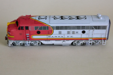 EMD F7 Santa Fe ''Warbonnet'' EMD F7 Santa Fe ''Warbonnet''