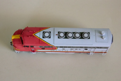 EMD F7 Santa Fe ''Warbonnet'' EMD F7 Santa Fe ''Warbonnet''