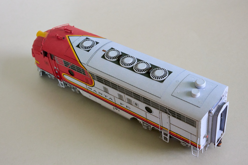 EMD F7 Santa Fe ''Warbonnet'' (Plná velikost v novém okně) EMD F7 Santa Fe ''Warbonnet''