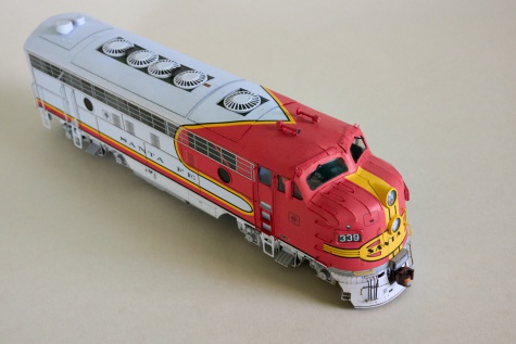 EMD F7 Santa Fe ''Warbonnet'' EMD F7 Santa Fe ''Warbonnet''