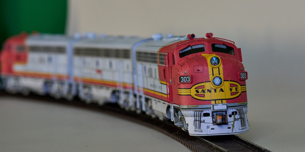 EMD F7 Santa Fe ''Warbonnet'' (Plná velikost v novém okně) EMD F7 Santa Fe ''Warbonnet''