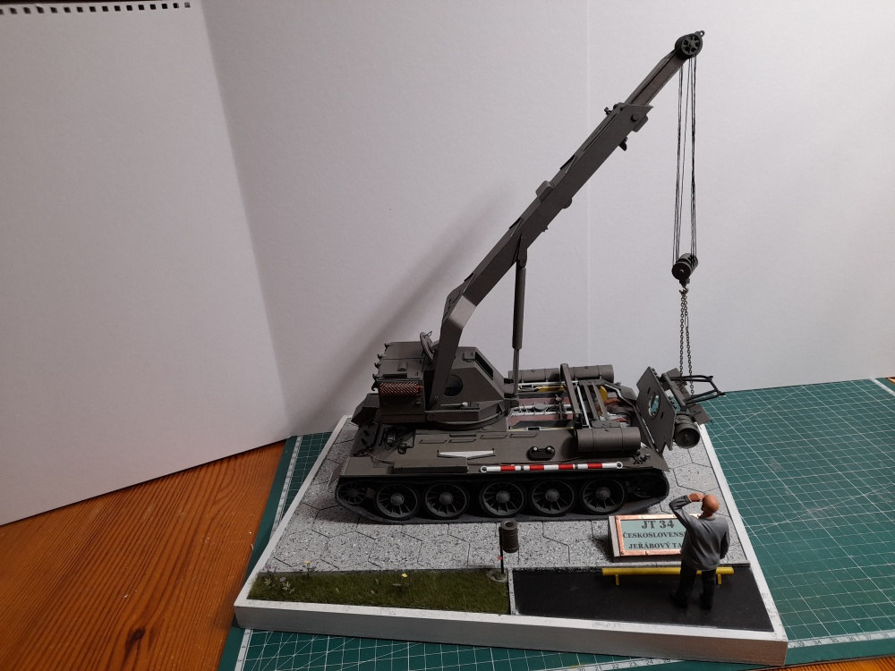 JT 34 - Československý jeřábový tank (Plnďż˝ velikost v novďż˝m oknďż˝) JT 34 - Československý jeřábový tank