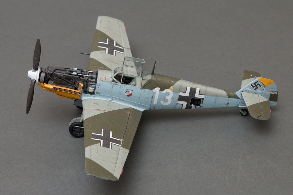 Messerschmitt Bf-109 E4 (Plná velikost v novém okně) Messerschmitt Bf-109 E4
