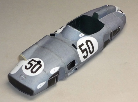 Mercedes W196 - Piero Taruffi - GP Velké Británie 1955 Mercedes W196 - Piero Taruffi - GP Velké Británie 1955