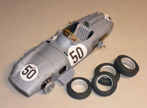 Mercedes W196 - Piero Taruffi - GP Velké Británie 1955 Mercedes W196 - Piero Taruffi - GP Velké Británie 1955