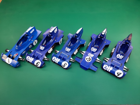 Tyrrell 001,2,3,4,5,6 1970-1974 Tyrrell 001,2,3,4,5,6 1970-1974