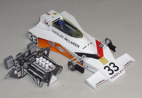McLaren M23 - Mike Hailwood - GP Francie 1974 McLaren M23 - Mike Hailwood - GP Francie 1974
