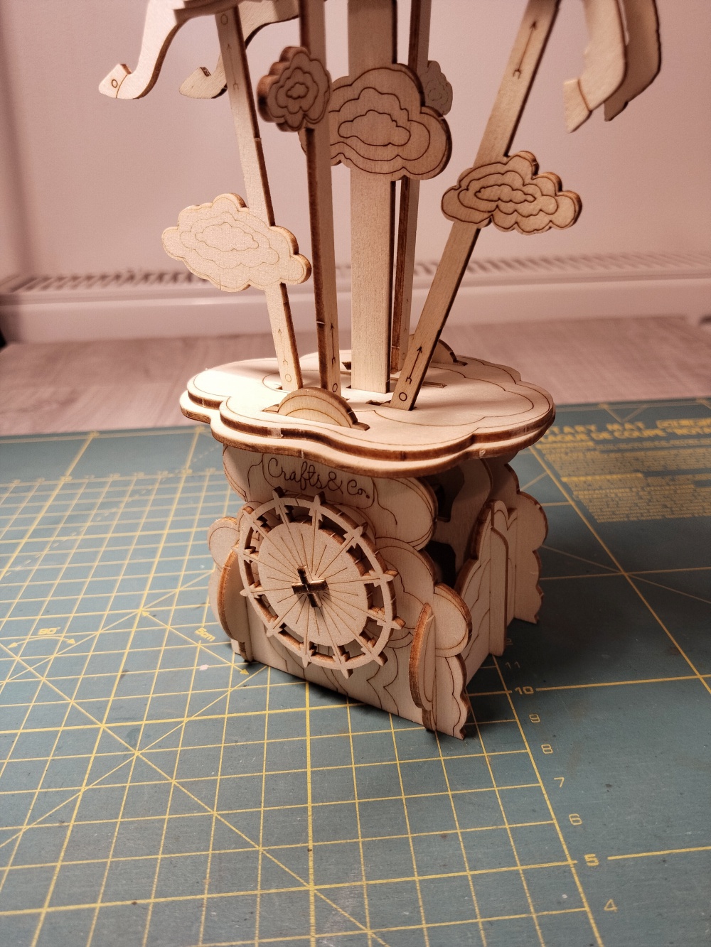 Mechanický jednoroec 3D puzzle (Plná velikost v novém okně) Mechanický jednoroec 3D puzzle