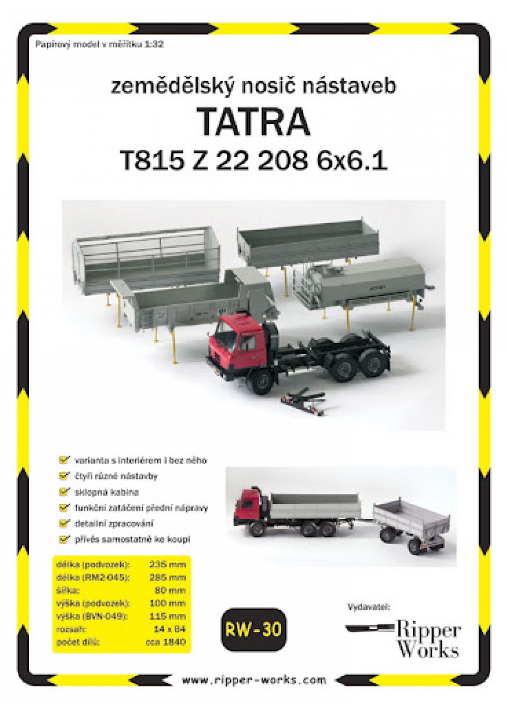 Tatra 815 Z 22 208 6x6.1 "AGRO" (Plná velikost v novém okně) Tatra 815 Z 22 208 6x6.1 "AGRO"