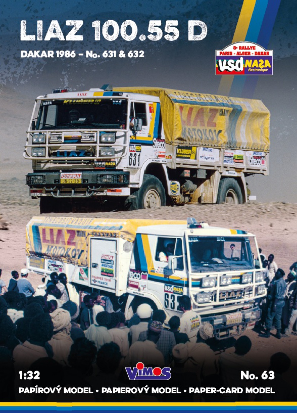 LIAZ 100.55 D (Dakar 1986) - č. 631 a 632 (Plná velikost v novém okně) LIAZ 100.55 D (Dakar 1986) - č. 631 a 632