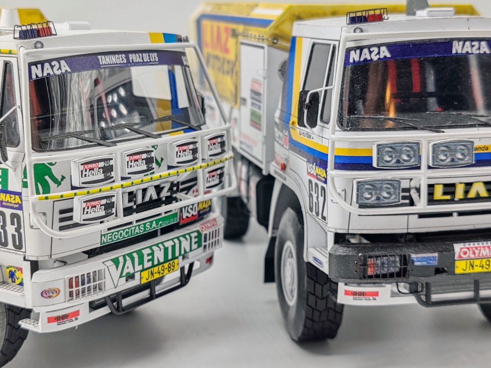 LIAZ 100.55 D (Dakar 1986) - č. 631 a 632 (Plná velikost v novém okně) LIAZ 100.55 D (Dakar 1986) - č. 631 a 632